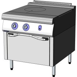 Adv. 900: SolidTop w. 800 on Oven (Gas)